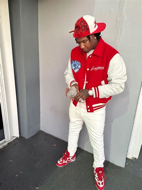 Moneybagg Yo Shows Off His Closet In an All Red 